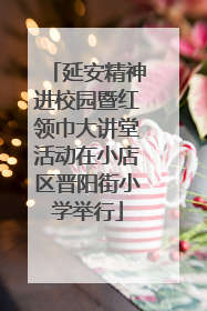 延安精神进校园暨红领巾大讲堂活动在小店区晋阳街小学举行