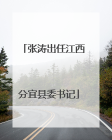 张涛出任江西分宜县委书记