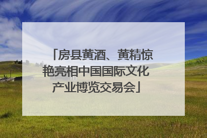 房县黄酒、黄精惊艳亮相中国国际文化产业博览交易会