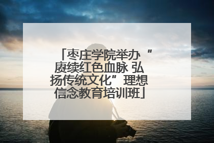 枣庄学院举办“赓续红色血脉 弘扬传统文化”理想信念教育培训班