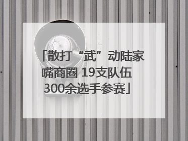散打“武”动陆家嘴商圈 19支队伍300余选手参赛