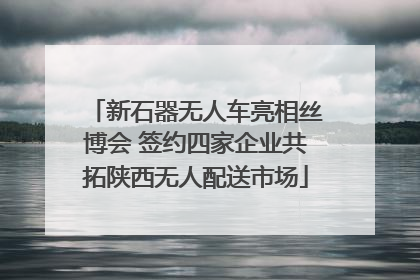 新石器无人车亮相丝博会 签约四家企业共拓陕西无人配送市场