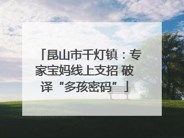 昆山市千灯镇：专家宝妈线上支招 破译“多孩密码”