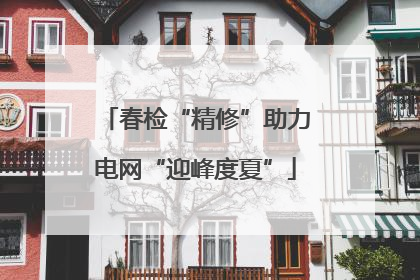 春检“精修”助力电网“迎峰度夏”