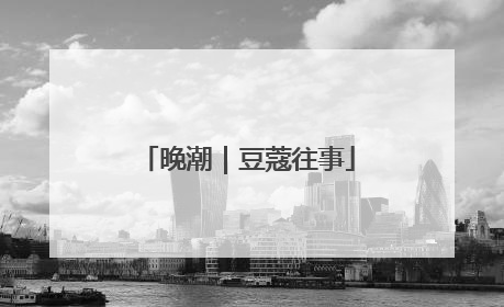 晚潮｜豆蔻往事