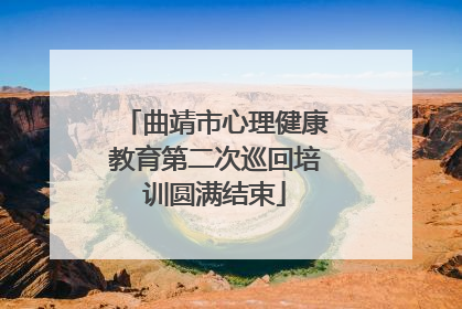 曲靖市心理健康教育第二次巡回培训圆满结束