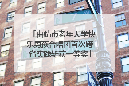 曲靖市老年大学快乐男孩合唱团首次跨省实践斩获一等奖