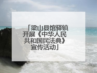 梁山县馆驿镇开展《中华人民共和国民法典》宣传活动