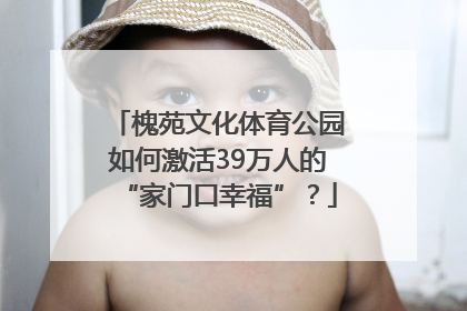 槐苑文化体育公园如何激活39万人的“家门口幸福”？