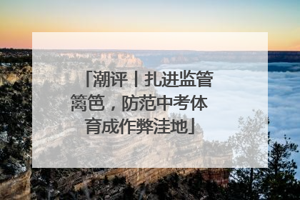 潮评丨扎进监管篱笆，防范中考体育成作弊洼地
