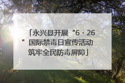 永兴县开展“6・26”国际禁毒日宣传活动 筑牢全民防毒屏障
