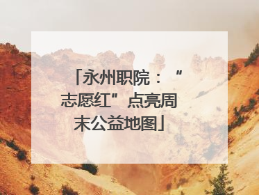 永州职院：“志愿红”点亮周末公益地图