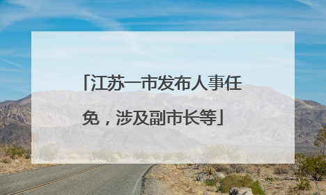 江苏一市发布人事任免,涉及副市长等