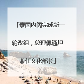 泰国内阁完成新一轮改组，总理佩通坦兼任文化部长