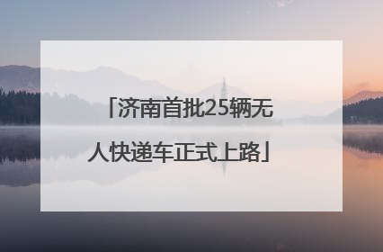 济南首批25辆无人快递车正式上路