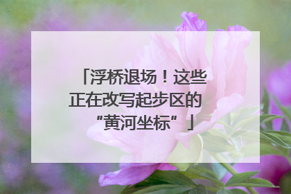 浮桥退场！这些正在改写起步区的“黄河坐标”