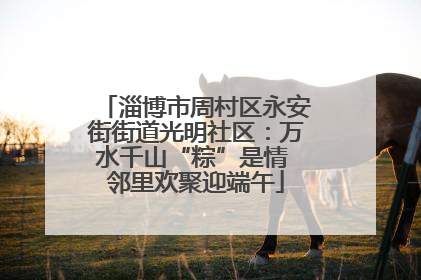 淄博市周村区永安街街道光明社区：万水千山“粽”是情 邻里欢聚迎端午