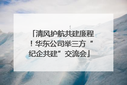 清风护航共建廉程！华东公司举三方“纪企共建”交流会