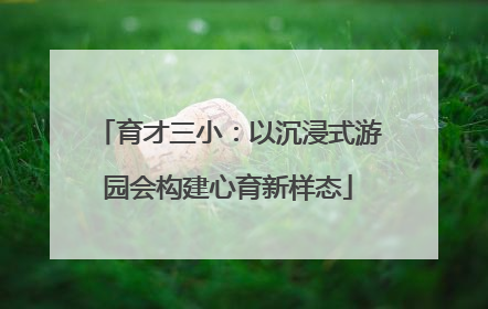 育才三小：以沉浸式游园会构建心育新样态