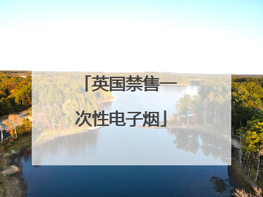 英国禁售一次性电子烟