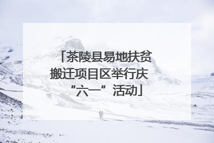 茶陵县易地扶贫搬迁项目区举行庆“六一”活动