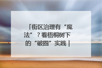 街区治理有“魔法”？看梧桐树下的“破圈”实践｜我在街区当书记