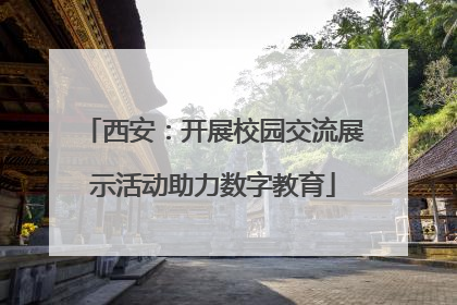 西安：开展校园交流展示活动助力数字教育