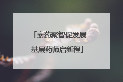 襄药聚智促发展 基层药师启新程