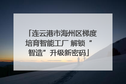 连云港市海州区梯度培育智能工厂 解锁“智造”升级新密码