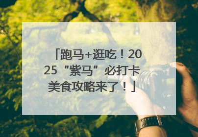跑马+逛吃！2025“紫马”必打卡美食攻略来了！