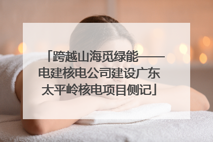 跨越山海觅绿能——电建核电公司建设广东太平岭核电项目侧记