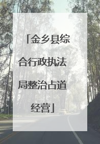 金乡县综合行政执法局整治占道经营