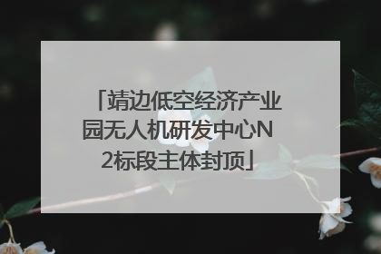 靖边低空经济产业园无人机研发中心N2标段主体封顶