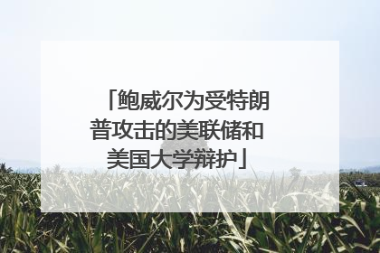 鲍威尔为受特朗普攻击的美联储和美国大学辩护