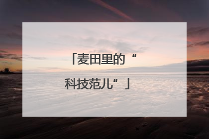 麦田里的“科技范儿”
