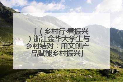（乡村行·看振兴）浙江金华大学生与乡村结对：用文创产品赋能乡村振兴