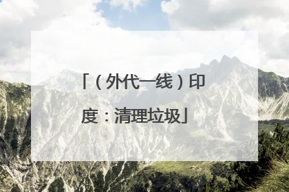 （外代一线）印度：清理垃圾