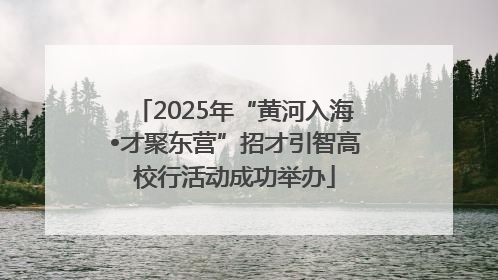 2025年“黄河入海•才聚东营”招才引智高校行活动成功举办