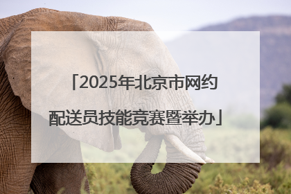2025年北京市网约配送员技能竞赛暨举办
