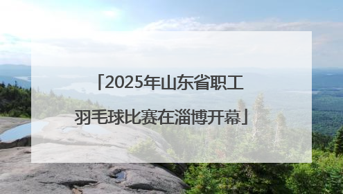 2025年山东省职工羽毛球比赛在淄博开幕