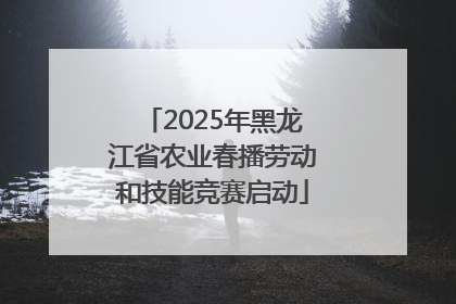 2025年黑龙江省农业春播劳动和技能竞赛启动