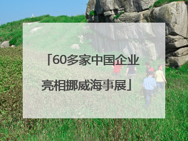 60多家中国企业亮相挪威海事展