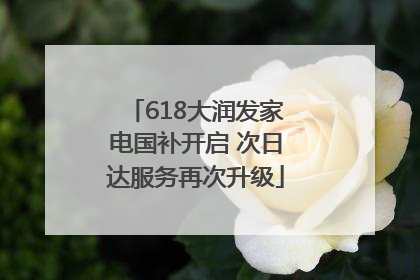 618大润发家电国补开启 次日达服务再次升级