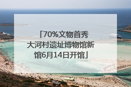 70%文物首秀 大河村遗址博物馆新馆6月14日开馆