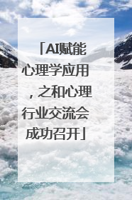 AI赋能心理学应用，之和心理行业交流会成功召开