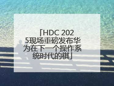 HDC 2025现场重磅发布华为在下一个操作系统时代的棋