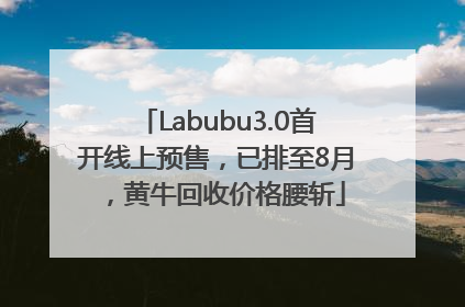 Labubu3.0首开线上预售，已排至8月，黄牛回收价格腰斩